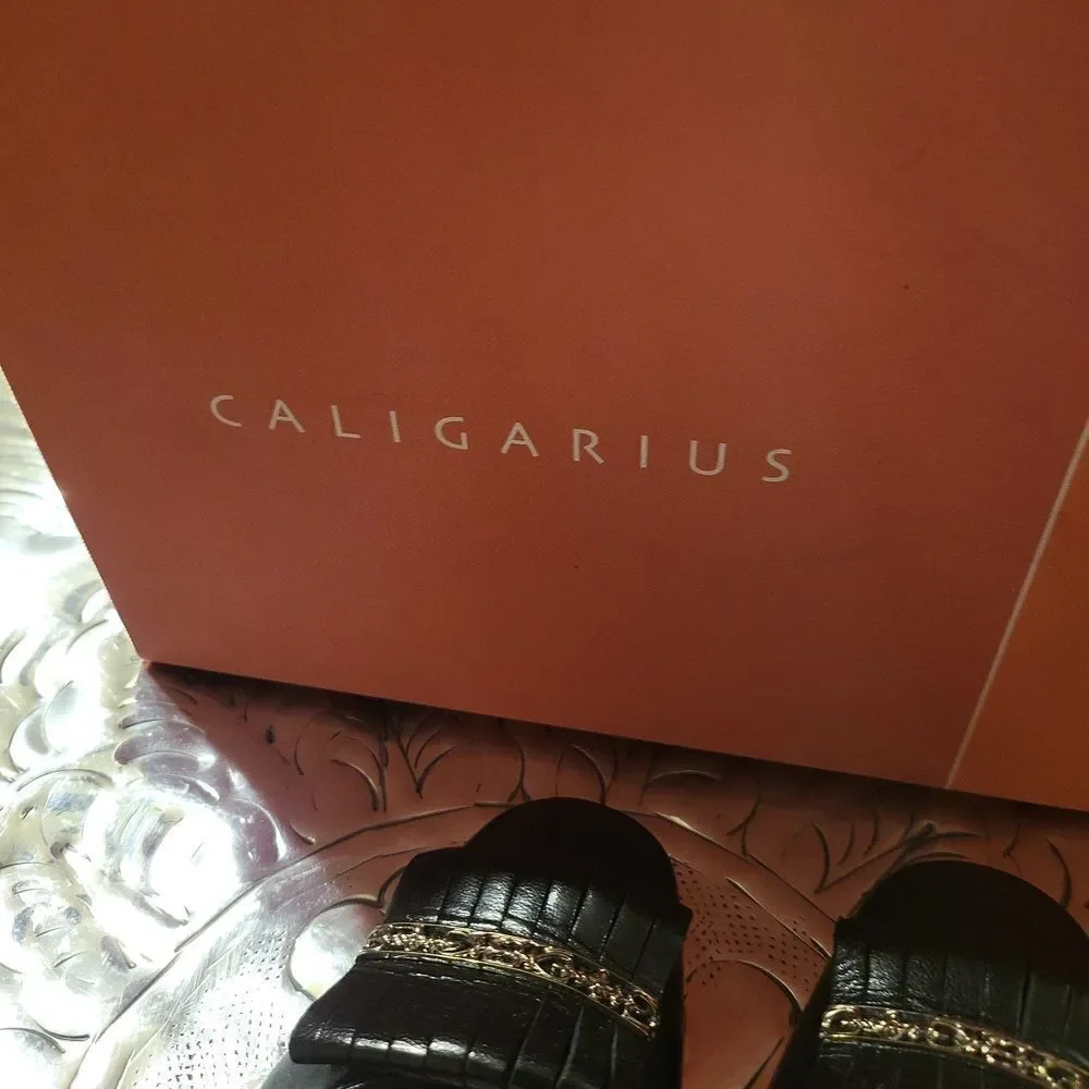 Caligari made in italy-Anita,Tortorella all leather, sz.9.5 4A